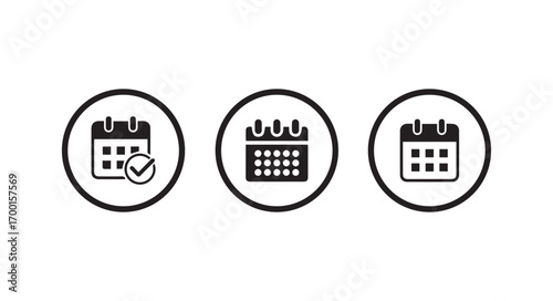 Calendar icon vector,  calendar planner icons for app, website, vector illustration eps 10.