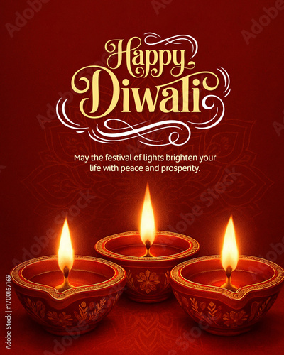 Happy Diwali social media post