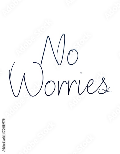 Simple script lettering of 