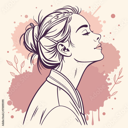 a women art vector