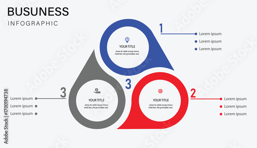3 Step Business Growth Planning Infographic Template