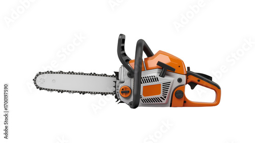 chainsaw isolated on white background