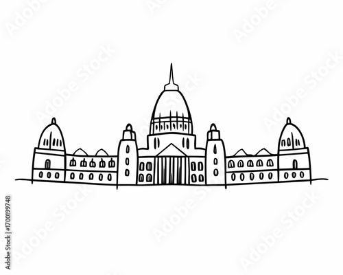 Creative details Parliament Vector Illustration | Government Building and Legislative Assembly Icon