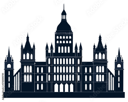 Creative details Parliament Vector Illustration | Government Building and Legislative Assembly Icon