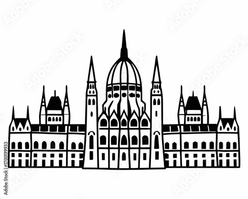 Creative details Parliament Vector Illustration | Government Building and Legislative Assembly Icon