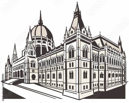 Creative details Parliament Vector Illustration | Government Building and Legislative Assembly Icon