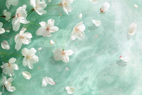 flowers and butterflies