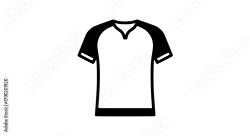 Tshirt plain cotton fabric casual wear black white icon