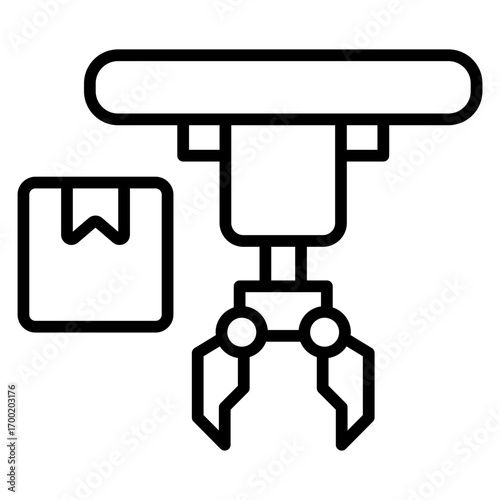 Delivery robot icon