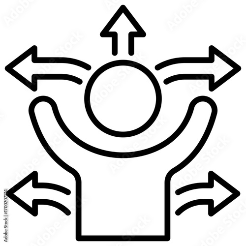 Flexibility Line Icon