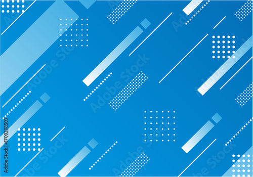 青色のおしゃれなラインのビジネス背景素材