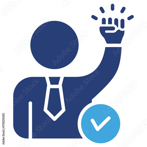Determination Two Color Icon