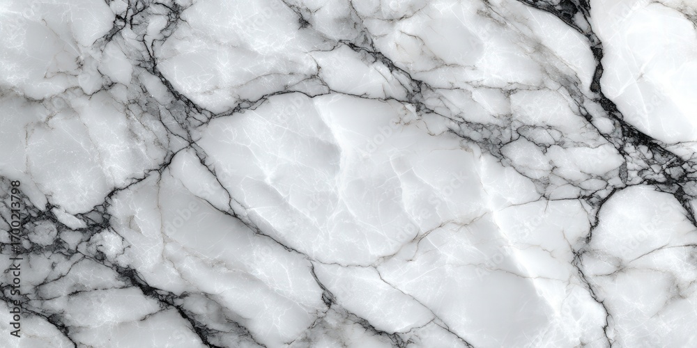Obraz premium Elegant White Stone Surface with Organic Veins
