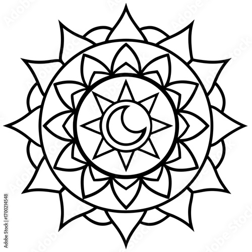 Celestial Mandala Vector