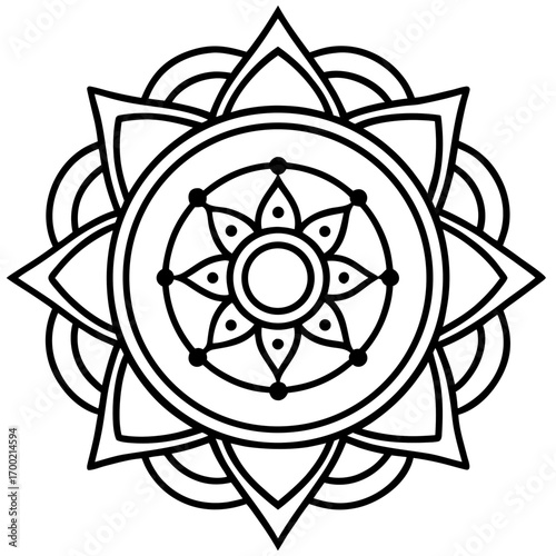 Celestial Mandala Vector