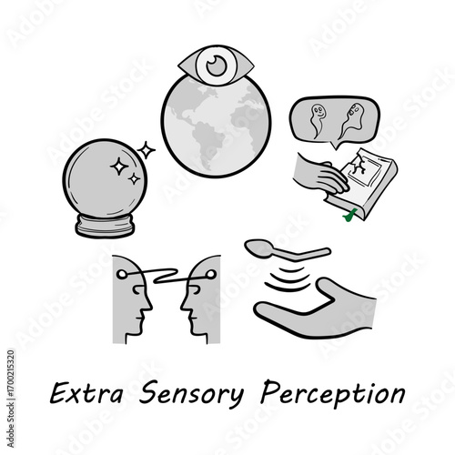 Extra Sensory Perception Hand Drawn Icon | Mind, Spirit, Psychic, Awareness, Healing