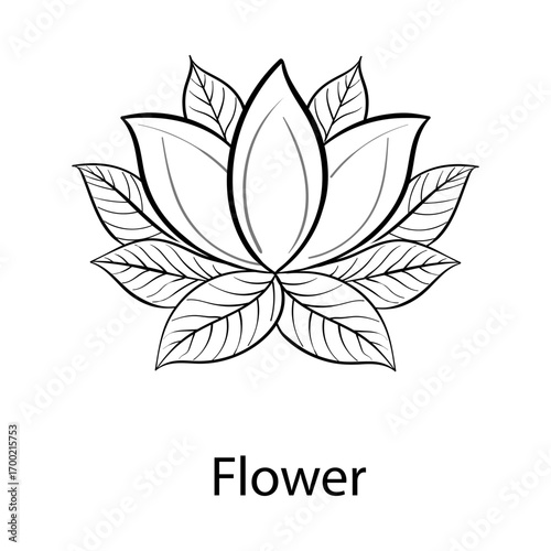 Flower Hand Drawn Icon | Nature, Healing, Spiritual, Bloom, Energy