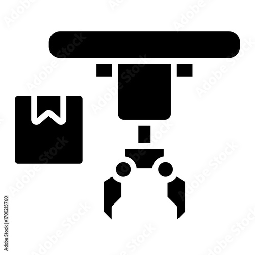 Delivery robot icon