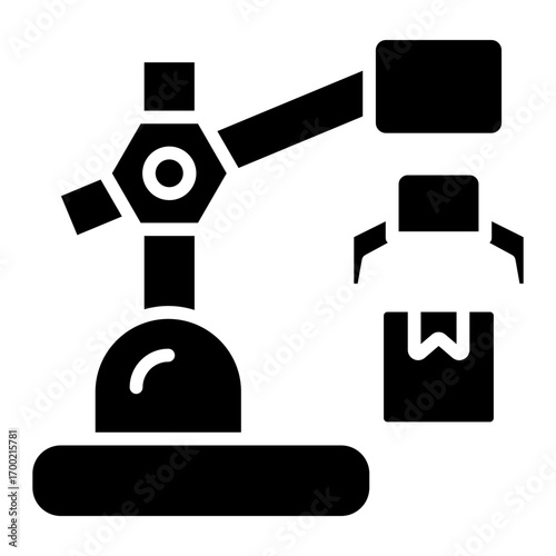 Delivery robot icon
