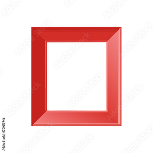 Red Picture Frame Isolated ...