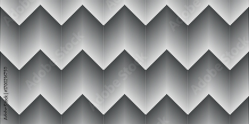 abstract simple thin to thick wavy line pattern art.