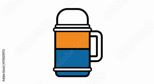 Thermos Coffee Mug Illustration
