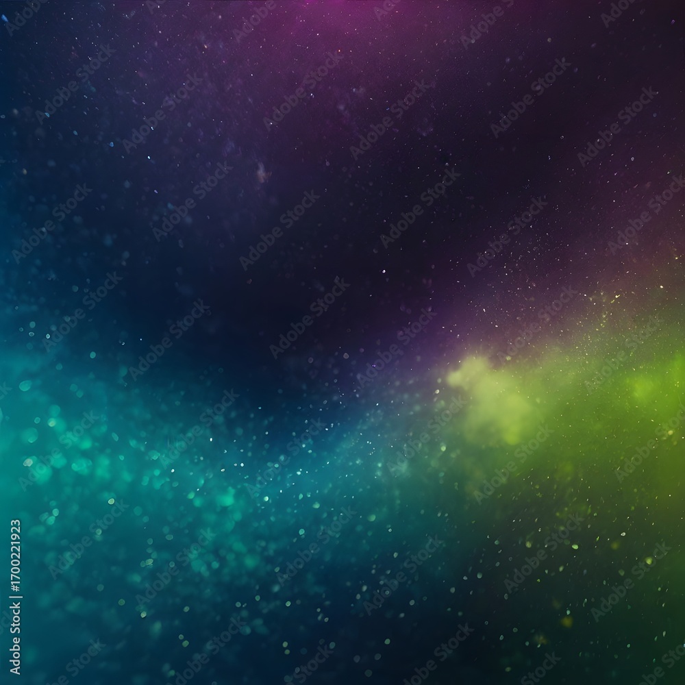 Fototapeta premium Abstract Colorful Particle Background with Blue Green Purple Hues for Creative Design