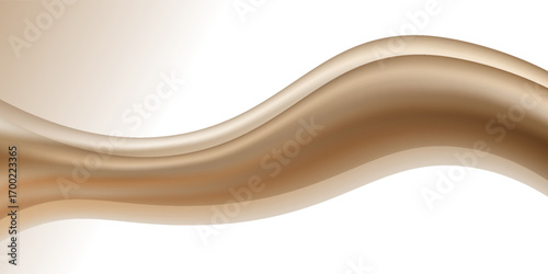 Chocolate caramel cream with milk fluid splash texture. Cocoa or coffee sweet delicious background vector gold