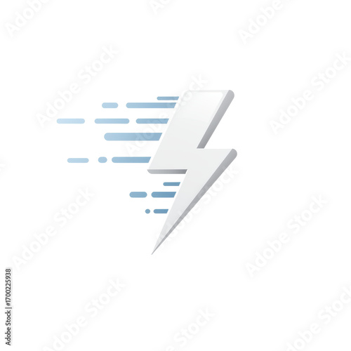 Free Download Stylized lightning bolt moving fast isolated PNG with Transparent Background - GFXLoad