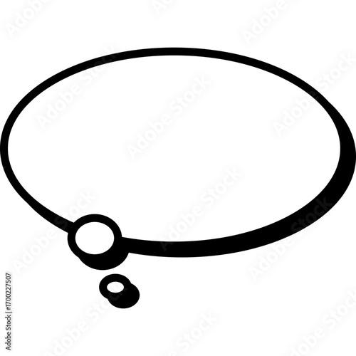 Speech Bubble or Talk bubble. Retro Empty Comic Speech Bubble Icon