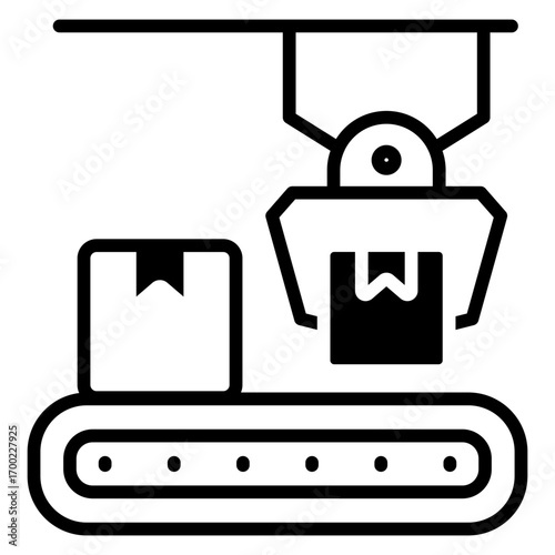 Delivery robot icon