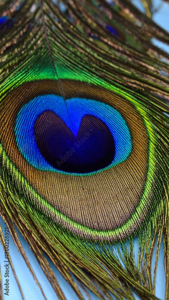 Obraz premium Close-up peacock feather (1)