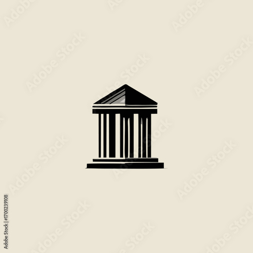 vector illustration of a greek column