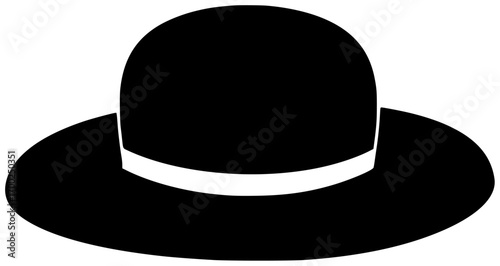 summer illustration sun silhouette hat logo vacation icon travel outline beach holiday woman sea tropical fashion collection protection sunglasses shape suntan vector graphic background