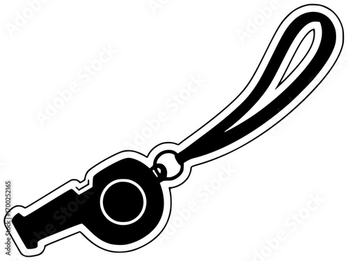 whistle illustration sport silhouette game logo competition icon goal outline football soccer equipment referee ball championship team symbol flat shape with vector graphic background
