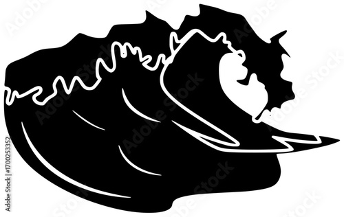 sea illustration ocean silhouette nature logo wave icon travel outline summer water tropical blue landscape day island beach beautiful shape environment vector graphic background