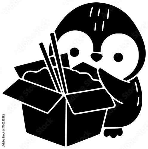 nature illustration wildlife silhouette bird logo penguin icon cold outline animal winter antarctic wild snow ice white water cute shape ice vector graphic background