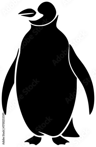 nature illustration wildlife silhouette bird logo penguin icon cold outline animal winter antarctic wild snow ice white water cute shape ice vector graphic background
