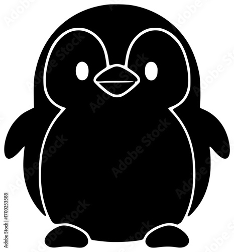 nature illustration wildlife silhouette bird logo penguin icon cold outline animal winter antarctic wild snow ice white water cute shape ice vector graphic background