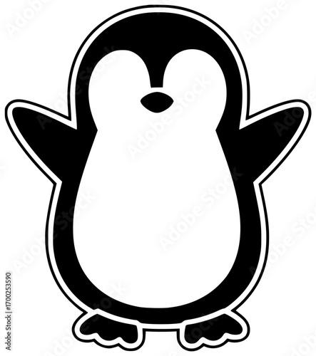 nature illustration wildlife silhouette bird logo penguin icon cold outline animal winter antarctic wild snow ice white water cute shape ice vector graphic background