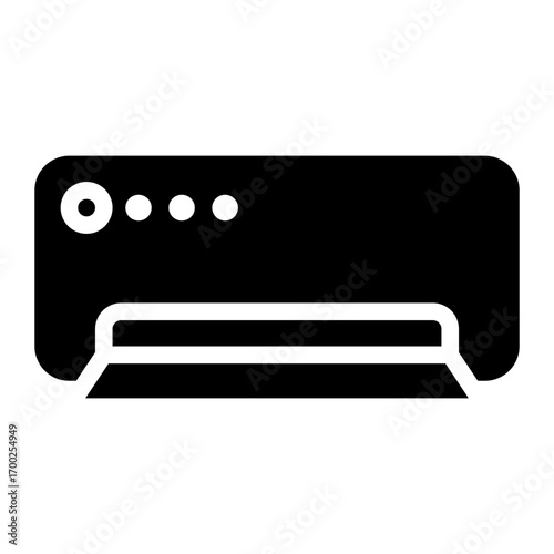 cooling glyph icon