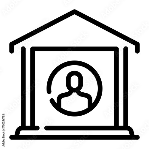 realtor line icon
