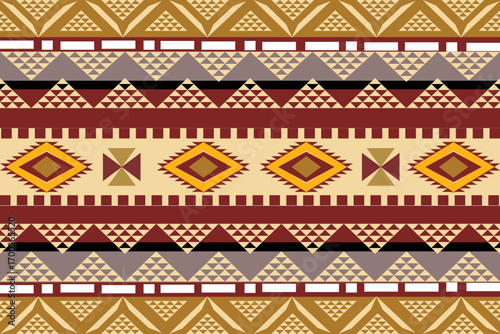 seamless geometric pattern,fabric,batik,Capet,wallpaper,background,ornament,illustration,embroideryBrown collection.
