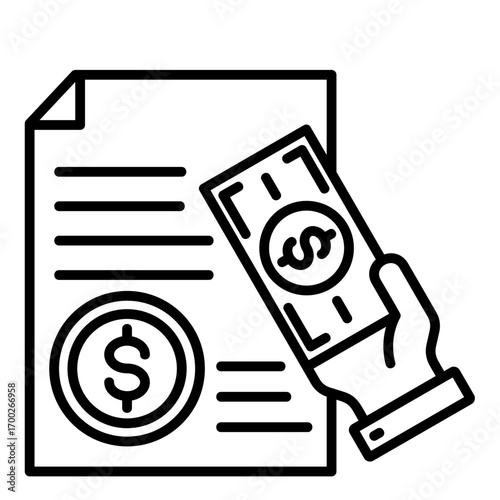 Accruals  Icon Element For Design	
