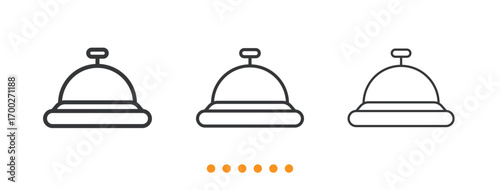 Bell icon. Thin line icon vector