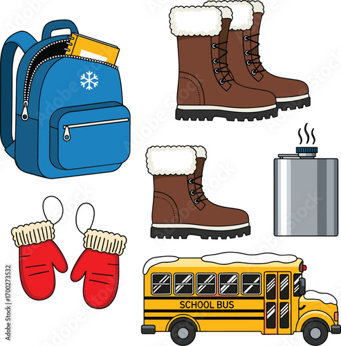 Winter School Supplies and Accessories