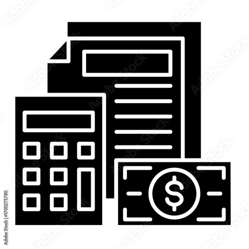 Accounting  Icon Element For Design	