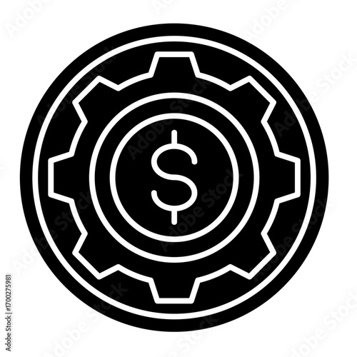 Cog  Icon Element For Design	