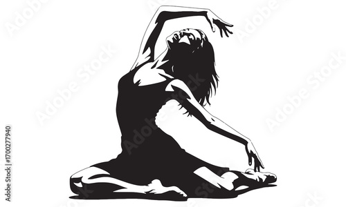 Female Dance Silhouette | Single Lady Vector | Freestyle Urban Clipart