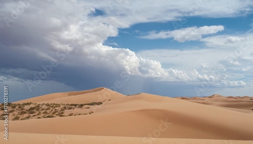 A desert of liquid longing under a sky of unmet eyes � dunes shift to form faces never seen, no life, 8K, romantic surrealism